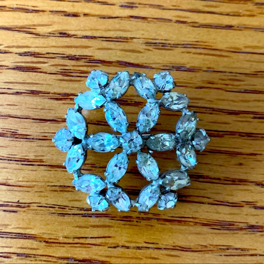 Vintage Crystal Brooch